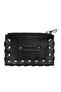 lace-up vegan leather coin purse