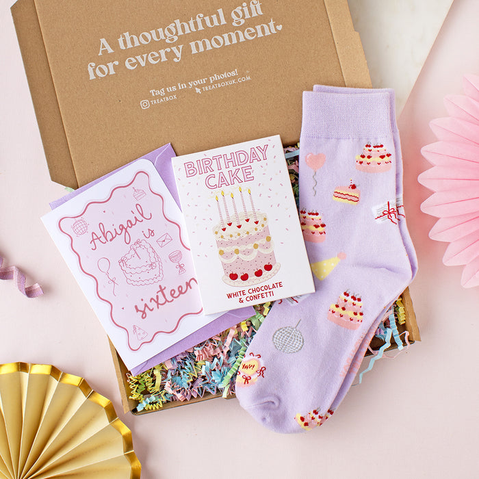 Mini Teen Personalised Name Birthday | Ready to Go Letterbox TreatBox