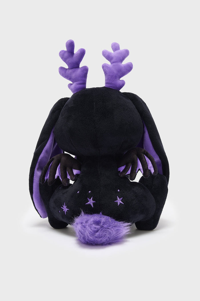 kawaii purple and black cute rabbit plushie toy