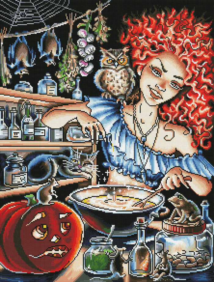 Diamond Painting Mixing Magic 22" x 29″ (56cm x 74cm) / Square with 50 Colors including 2 ABs / 64,821