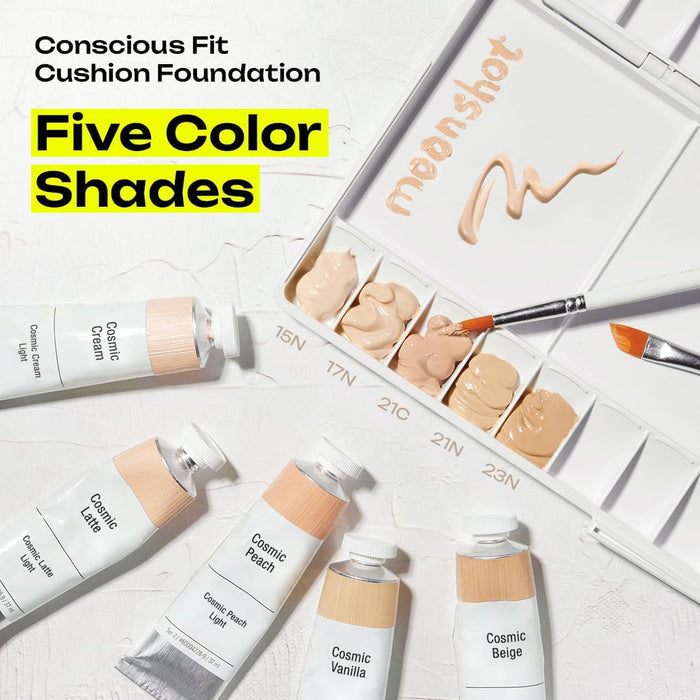 MOONSHOT - Conscious Fit Cushion Foundation - 17N Cosmic Latte (Discounted)