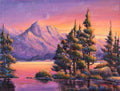 Diamond Painting Morning Moon 29" x 22" (73.7cm x 55.6cm) / Round with 53 Colors including 4 Fairy Dust Diamonds / 54,136