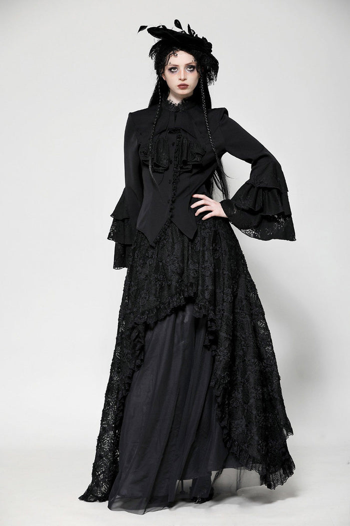 womens gothic button up blouse