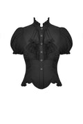black victorian goth top