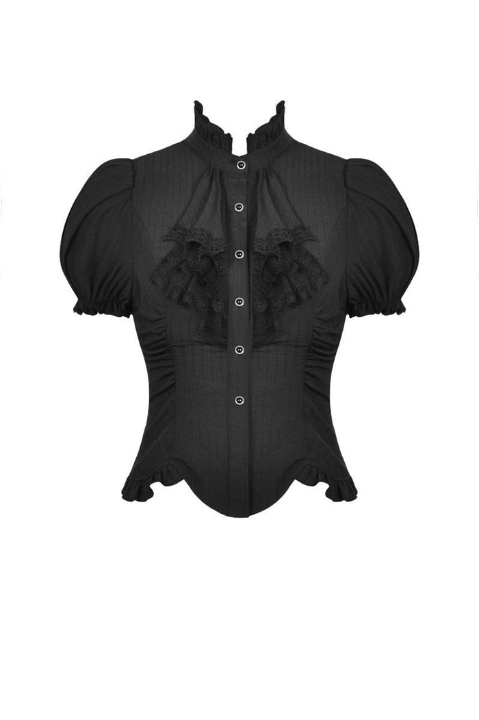 black victorian goth top