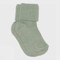 MP Denmark | Cotton rib baby socks - | Granite green