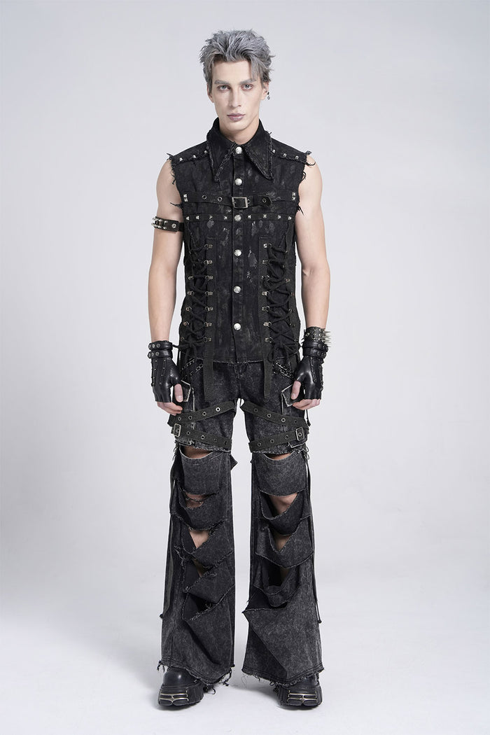 mens rugged tattered apocalyptic clothing
