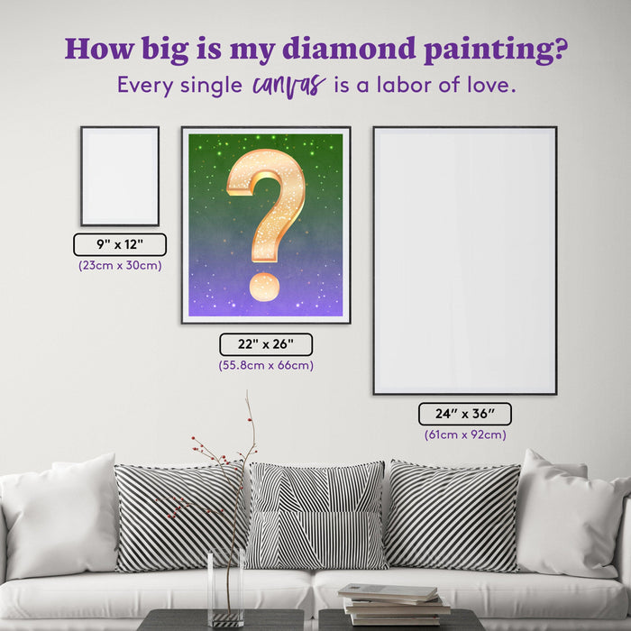 Diamond Painting Mystery Kit #28 - Landscape 22" x 26" (55.8cm x 66cm) / Square With 53 Colors Including 4 ABs / 59,360
