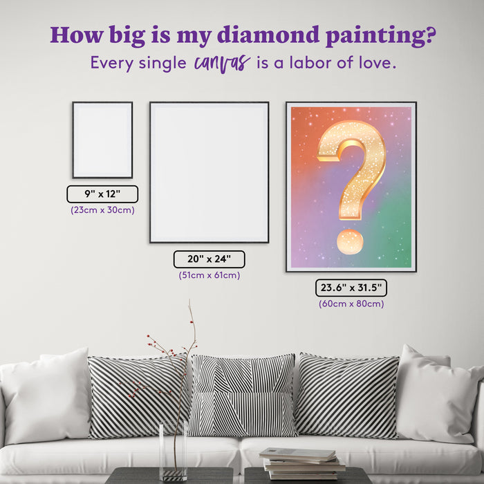Diamond Painting Mystery Kit #57 - Nature (Ocean) 23.6" x 31.5" (60cm x 80cm) / Square with 66 Colors including 6 Fairy Dust Diamonds / 77,361