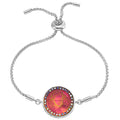 Mystic Dream Angel Love Never Dies 20mm Slide Bracelet (Sterling Silvertone/Mystic Iridis)