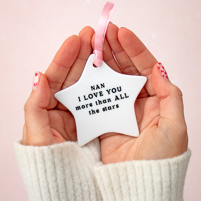 Nan I Love You More Than All The Stars Ceramic Keepsake Unboxed