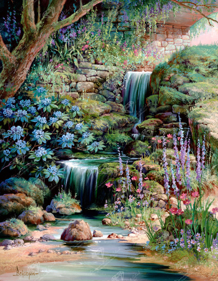 Diamond Painting Nature's Melody 27.6" x 35.4" (69.9cm x 89.9cm) / Square With 53 Colors Including 2 ABs and 1 Frosted Diamond and 4 Fairy Dust Diamonds / 101,441