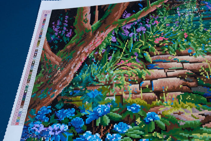 Diamond Painting Nature's Melody 27.6" x 35.4" (69.9cm x 89.9cm) / Square With 53 Colors Including 2 ABs and 1 Frosted Diamond and 4 Fairy Dust Diamonds / 101,441