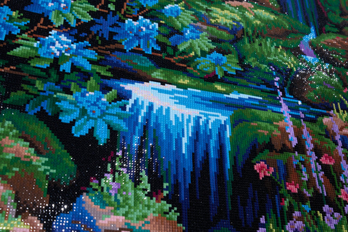 Diamond Painting Nature's Melody 27.6" x 35.4" (69.9cm x 89.9cm) / Square With 53 Colors Including 2 ABs and 1 Frosted Diamond and 4 Fairy Dust Diamonds / 101,441