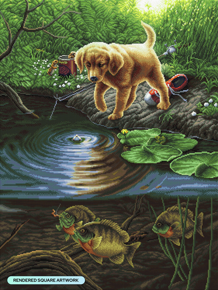 Diamond Painting Nibbles 27.6" x 36.6" (69.9cm x 92.8cm) / Square with 67 Colors including 2 ABs and 3 Fairy Dust Diamonds / 104,813
