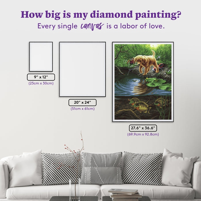 Diamond Painting Nibbles 27.6" x 36.6" (69.9cm x 92.8cm) / Square with 67 Colors including 2 ABs and 3 Fairy Dust Diamonds / 104,813