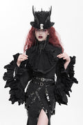 womens witchy tattered top by devil fashion