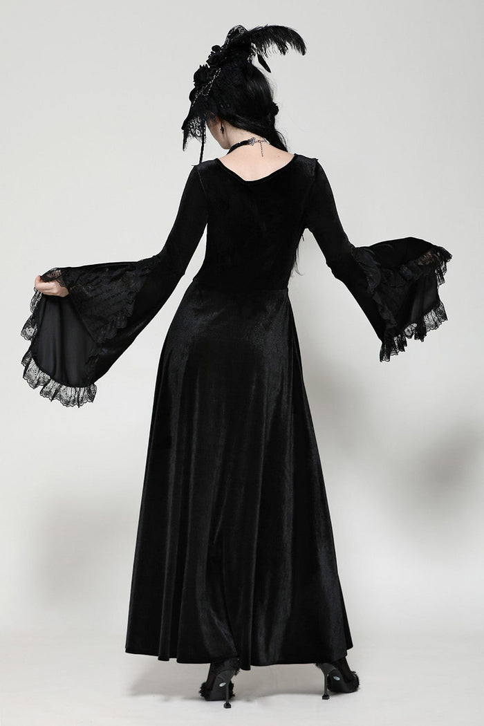 black velvet gothic gown