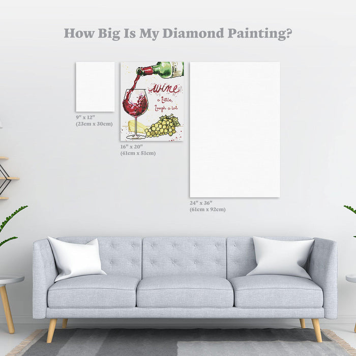 Diamond Painting Oaked and Aged 16" x 20″ (41cm x 51cm) / Round with 32 Colors including 2 ABs / 25,920