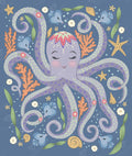 Diamond Painting Octopus 22" x 26" (55.8cm x 66cm) / Square with 21 Colors including 2 ABs / 59,360