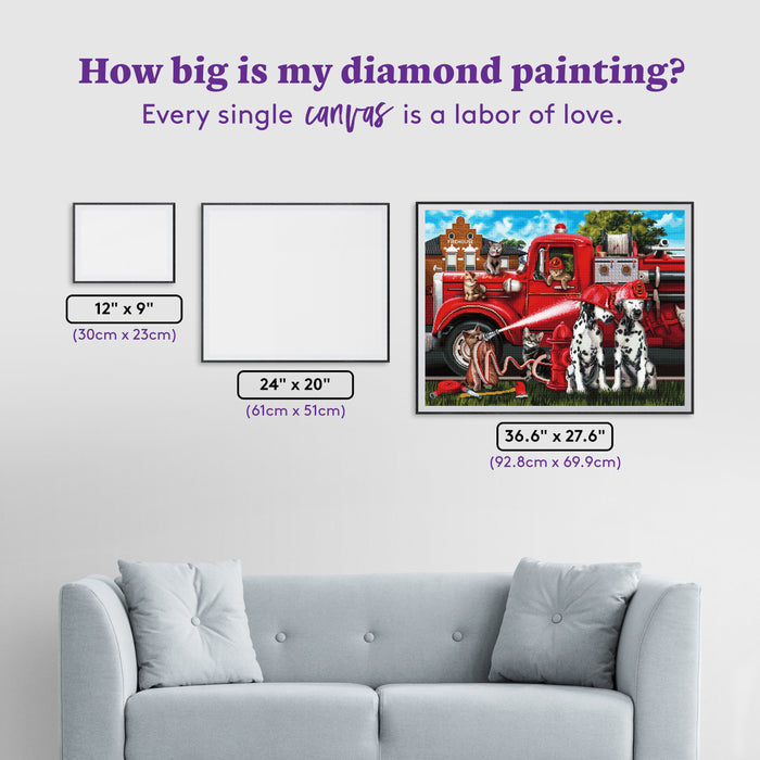 Diamond Painting Off-Duty Fun 36.6" x 27.6" (92.8cm x 69.9cm) / Square With 73 Colors Including 2 ABs and 3 Fairy Dust Diamonds / 104,813