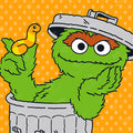 Diamond Painting Oscar the Grouch™ Portrait 9" x 9" (23cm x 23cm) / Round with 9 Colors including 2 ABs / 6,561