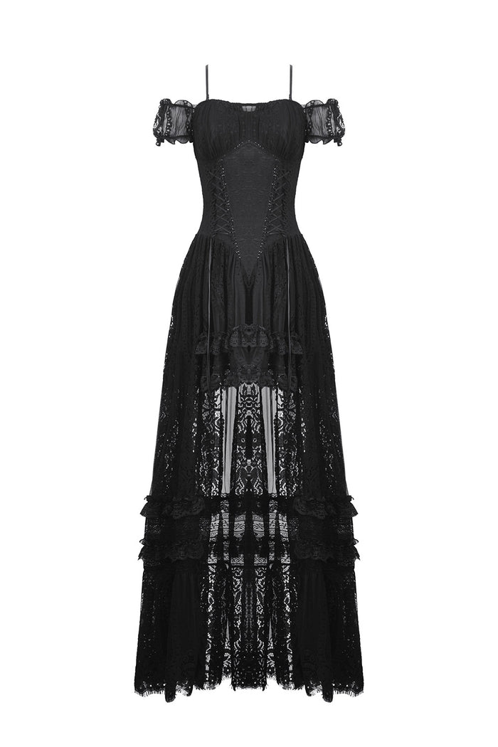 ruffled goth princesscore dress