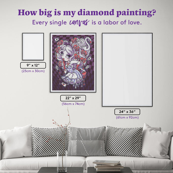 Diamond Painting Painting The Roses Red 22" x 29" (56cm x 74cm) / Round with 18 Colors including 1 AB / 52,337