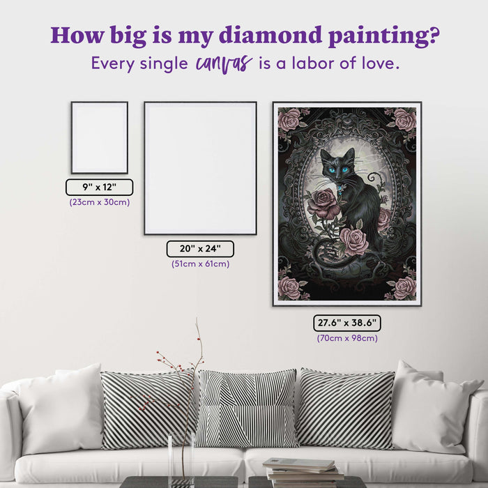 Diamond Painting Paracelsus - The Philosopher's Familiar 27.6" x 38.6" (70cm x 98cm) / Square with 31 Colors including 3 Fairy Dust Diamonds and 1 Iridescent Diamond / 110,433