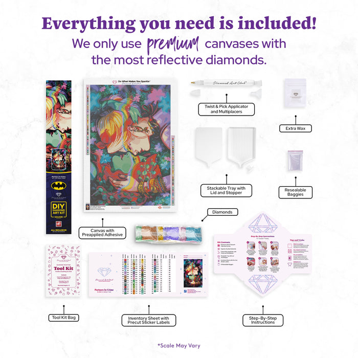 Diamond Painting Partners In Crime 20" x 30" (51cm x 76cm) / Square With 67 Colors Including 4 ABs / 62,220