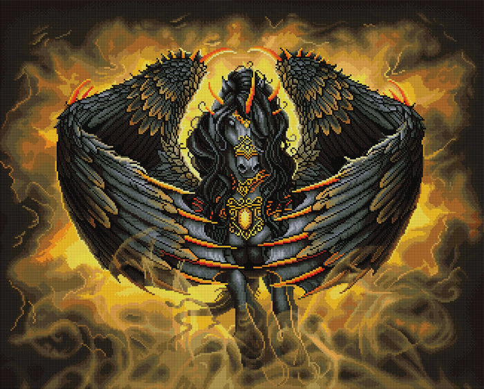 Diamond Painting Pegasus 31.9" x 25.6" (81cm x 65cm) / Square with 43 Colors including 2 ABs / 84,825