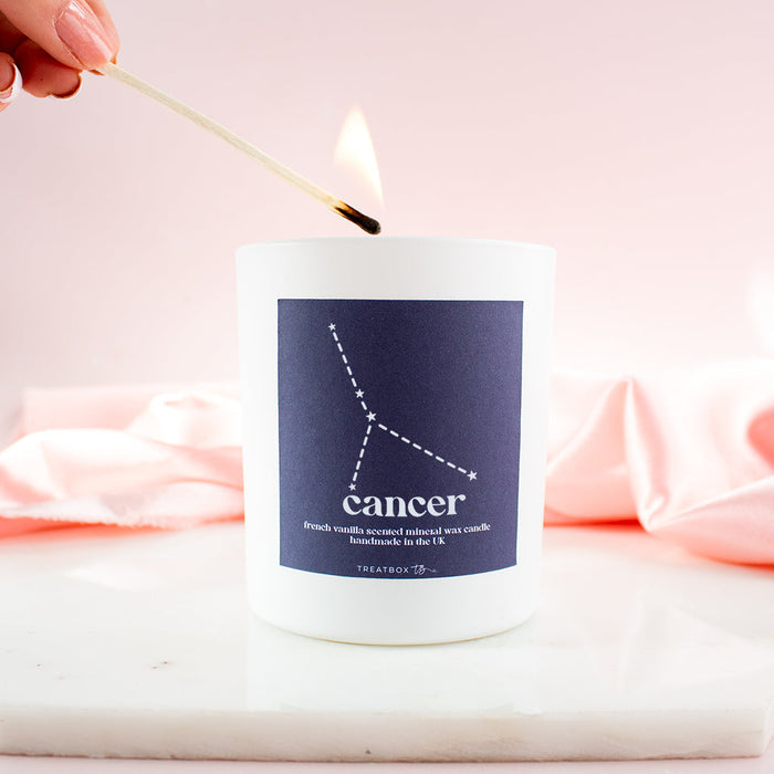 Personalised Star Sign French Vanilla Scented Candle