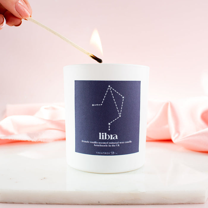 Personalised Star Sign French Vanilla Scented Candle