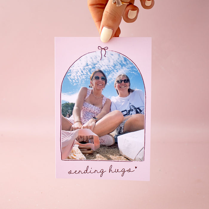 Photo Sending Hugs Gift Tag | Add on