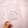 PINK Personal Star Sign Print