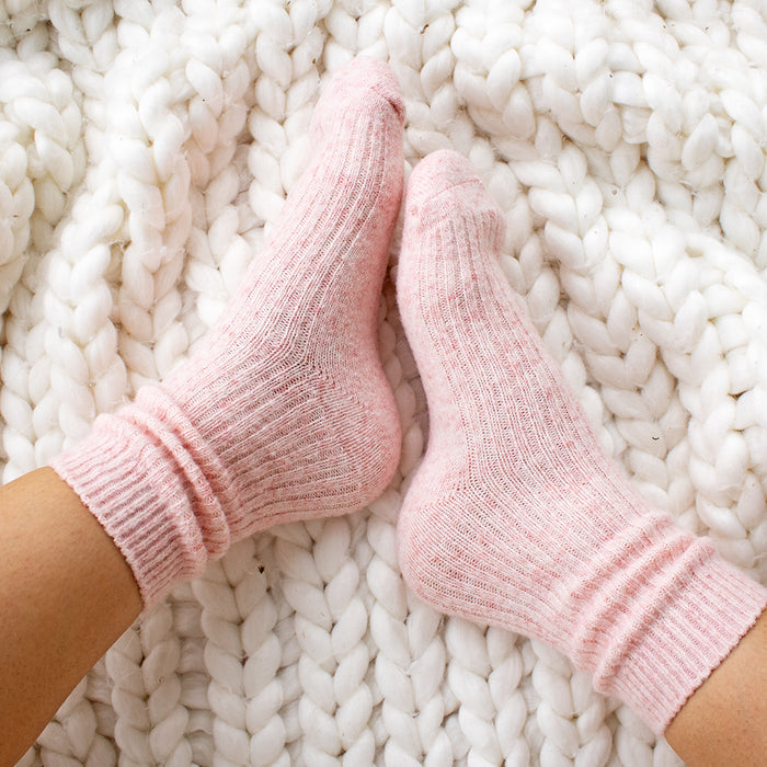 Pink Wool Socks