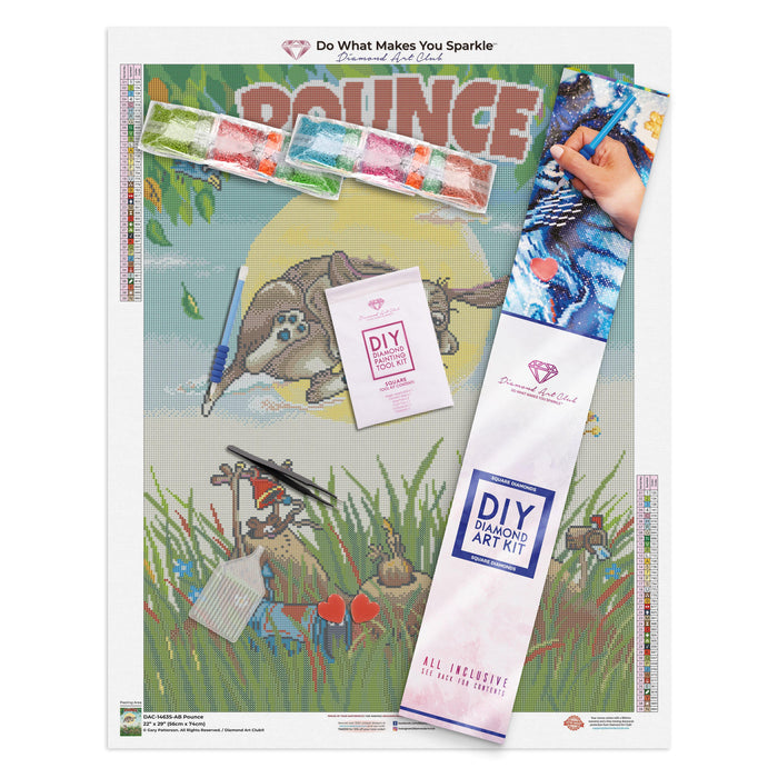 Diamond Painting Pounce 22" x 29″ (56cm x 74cm) / Square with 39 Colors including 4 ABs / 64,532