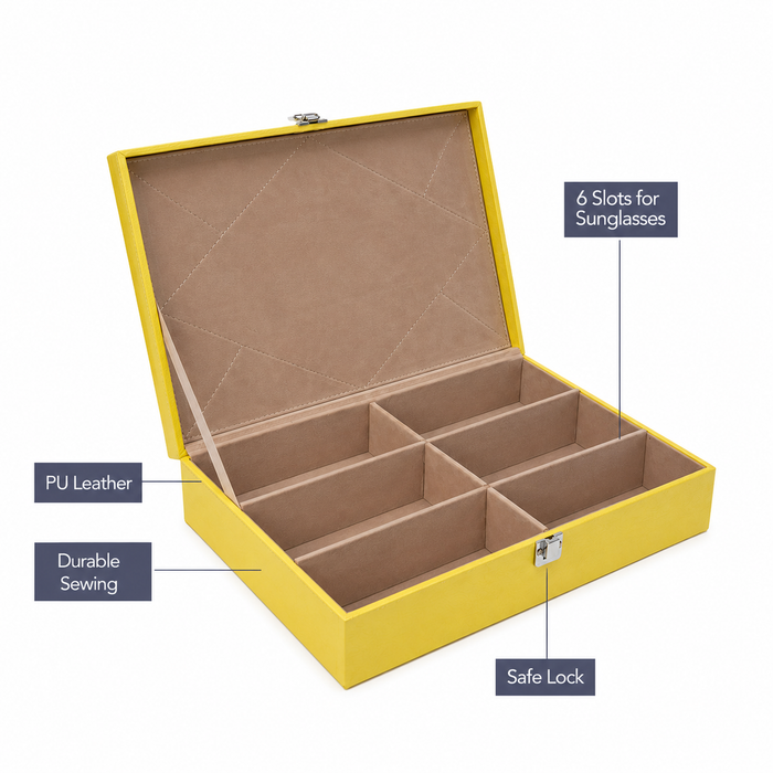PREMIUM 6 SLOT SUNGLASSES ORGANIZER TRAY