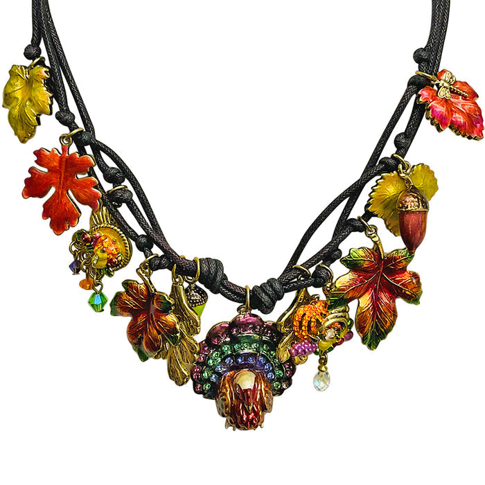 Queen Of The Harvest Cord Necklace (Goldtone)