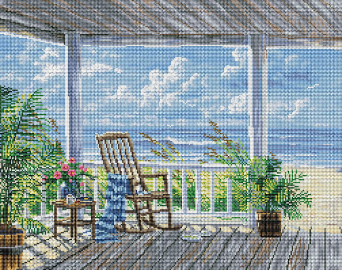 Diamond Painting Quiet Time 28" x 22" (71cm x 56cm) / Round with 50 Colors including 5 ABs / 50,148