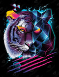 Diamond Painting Rad Tiger 17" x 22″ (43cm x 56cm) / Round with 31 Colors including 5 ABs / 30,445