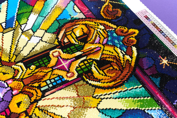 Diamond Painting Radiant Faith 25.6" x 35.4" (65cm x 89.9cm) / Square with 96 Colors including 3 ABs and 2 Iridescent Diamonds and 3 Fairy Dust Diamonds / 94,221