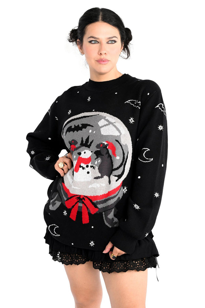 gothic rat sweater cardigan