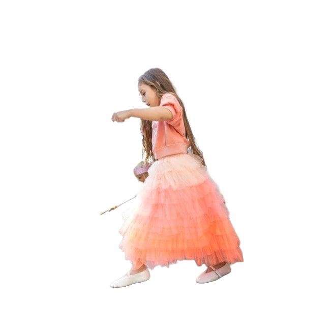 Ratatam | Frills skirt | Orange