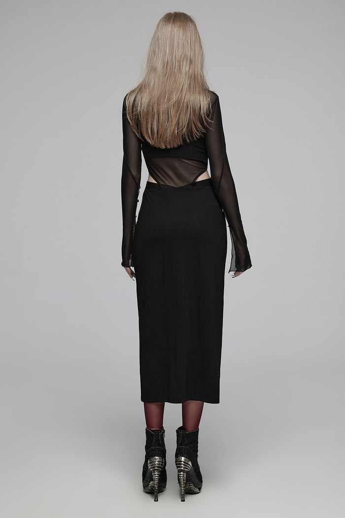 slit skirt dress