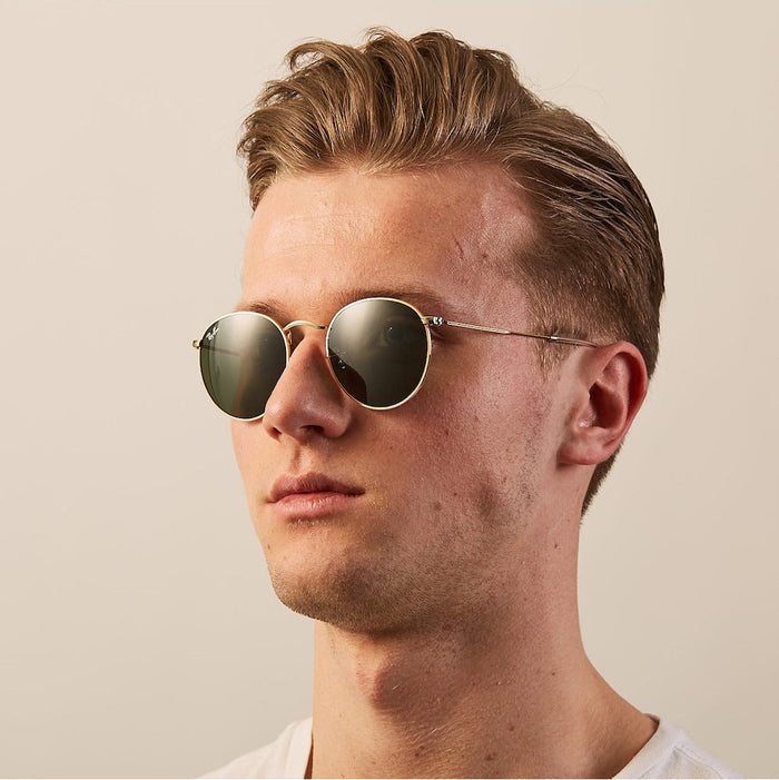 RAYBAN RB3447 ROUND METAL 00158 50 SUNGLASSES
