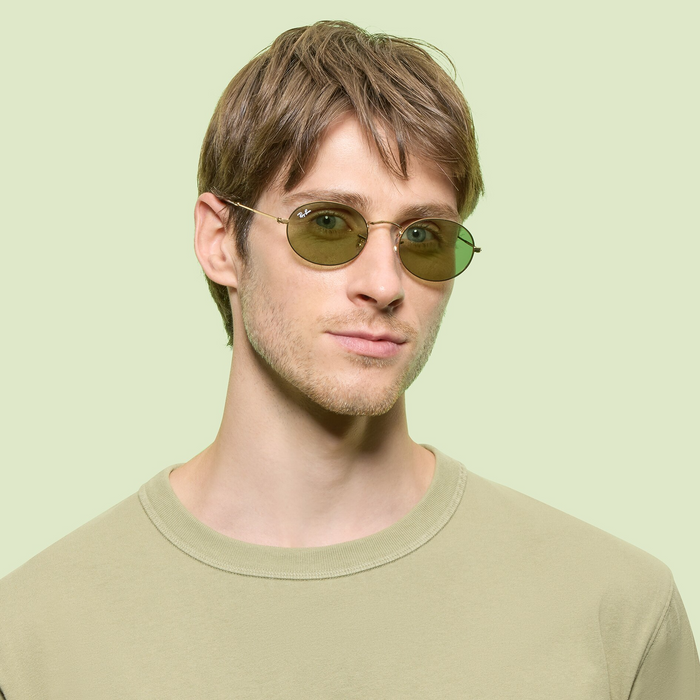 RAYBAN RB3547 OVAL 001 4E 51 SUNGLASSES