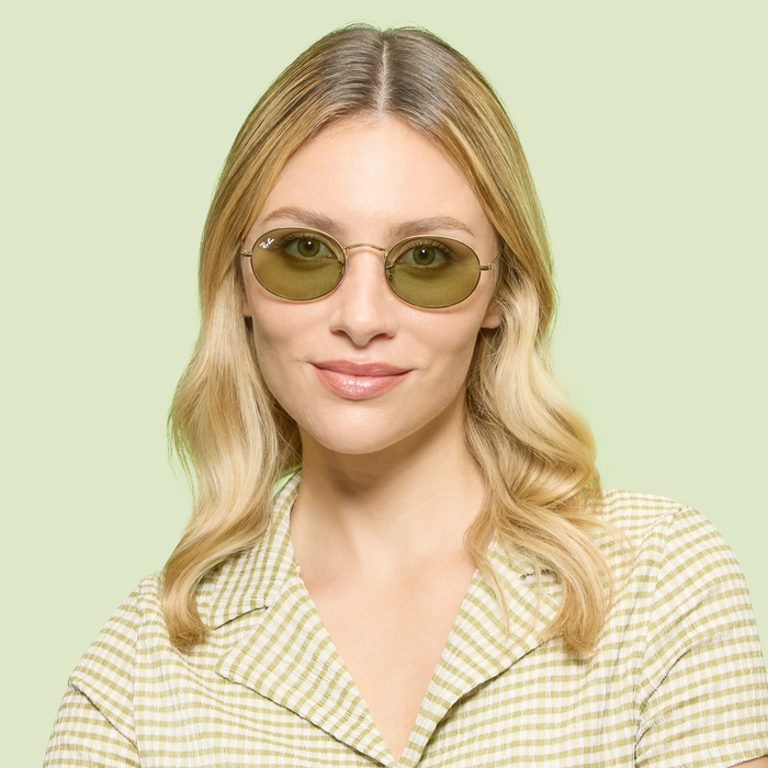 RAYBAN RB3547 OVAL 001 4E 51 SUNGLASSES