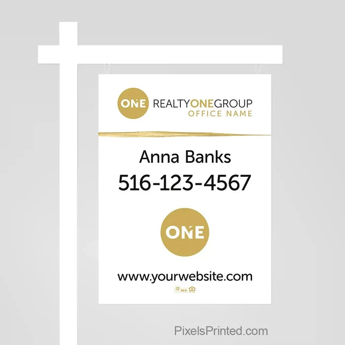 Realty ONE Group for sale sign panels sign panels PixelsPrinted