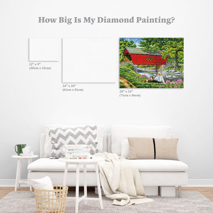 Diamond Painting Reflections 22" x 28″ (56cm x 71cm) / Square with 47 Colors including 3 ABs